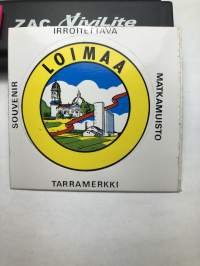 Loimaa -tarra, matkamuistotarra 1970-luvulta