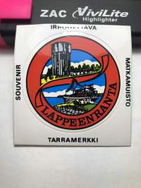 Lappeenranta -tarra, matkamuistotarra 1970-luvulta