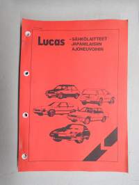 Lucas - sähkölaitteet japanilaisiin ajoneuvoihin -tuoteluettelo