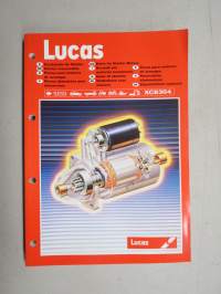 Lucas Parts for starter motors / Starttimoottorien varaosat / Ersatzteile für Starter / Reservdelarr till startmotorer