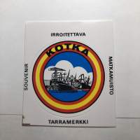 Kotka -tarra, matkamuistotarra 1970-luvulta