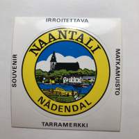 Naantali -tarra, matkamuistotarra 1970-luvulta