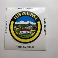 Iisalmi -tarra, matkamuistotarra 1970-luvulta