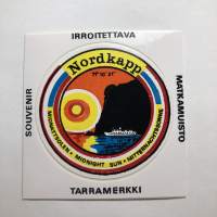 Nordkapp -tarra, matkamuistotarra 1970-luvulta