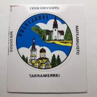 Polvijärvi -tarra, matkamuistotarra 1970-luvulta