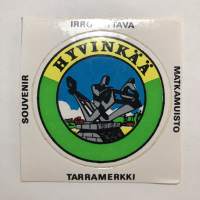 Hyvinkää -tarra, matkamuistotarra 1970-luvulta