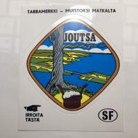 Joutsa -tarra, matkamuistotarra 1970-luvulta