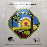 Kalajoki -tarra, matkamuistotarra 1970-luvulta