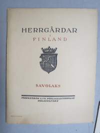 Herrgårdar i Finland - Savolaks  -savolaiset kartanot vihkopainos, koko osuus 1 vihko, kartanoiden nimet näkyvät kohteen kuvista