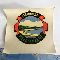 Pertunmaa - Pöylinniemi -siirtokuva / vesisiirtokuva / dekaali -1960-luvun matkamuisto