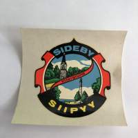 Sideby - Yttergrund - Siipyy  -siirtokuva / vesisiirtokuva / dekaali -1960-luvun matkamuisto