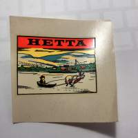 Hetta -siirtokuva / vesisiirtokuva / dekaali -1960-luvun matkamuisto