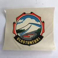 Olostunturi -siirtokuva / vesisiirtokuva / dekaali -1960-luvun matkamuisto