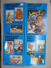 Suomalaista postikorttitaidetta 1-4 koko sarja