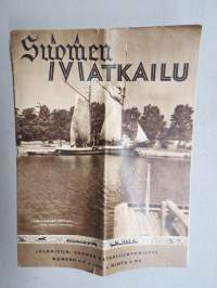 Suomen matkailu 1946 nr 4-5, Kansikuva Uusikaupunki / kaljaasi (ei artikkelia), Utsjoki reitti, Hanko, Tarmo Turisti maantiellä, Koli, ym.