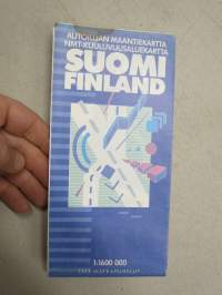 Autoilijan Maantiekartta - NMT-kuuluvuuskartta Suomi-Finland 1991