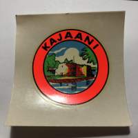 Kajaani -siirtokuva / vesisiirtokuva / dekaali -1960-luvun matkamuisto