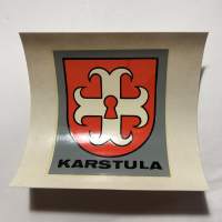 Karstula -siirtokuva / vesisiirtokuva / dekaali -1960-luvun matkamuisto