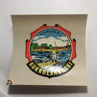 Karunki - Kukkolankoski -siirtokuva / vesisiirtokuva / dekaali -1960-luvun matkamuisto
