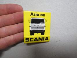 Asia on Scania - rakennettu tuottamaan -mainostikkuvihko / tikkuaski