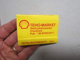Shell Teho-Market, Klaukkala -mainostikkuvihko / tikkuaski