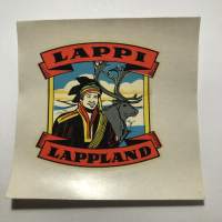 Lappi - Finland -siirtokuva / vesisiirtokuva / dekaali -1960-luvun matkamuisto