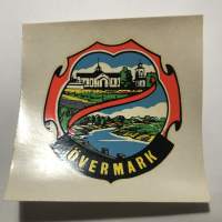 Övermark -siirtokuva / vesisiirtokuva / dekaali -1960-luvun matkamuisto