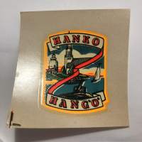 Hanko - Hangö -siirtokuva / vesisiirtokuva / dekaali -1960-luvun matkamuisto