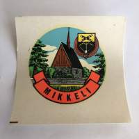 Mikkeli -siirtokuva / vesisiirtokuva / dekaali -1960-luvun matkamuisto