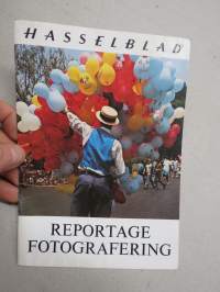 Hasselblad reportage fotorgrafering -myyntiesite / brochure in swedish