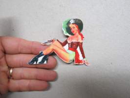 Pin-up -tarrra / sticker