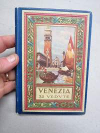Venezia - 32 Vedute, matkamuistokirja, haitarimaisesti aukeava, arviolta 1920-luvulta