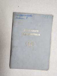 Skoda 2D Octavia Super, vm. 1962, AXB-63, omistaja autoilija Pekka Jokinen, Riihimäki -rekisteriote / registerutdrag