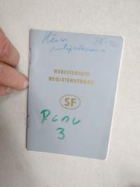 Renault farmariauto AHG2, vm. 1962, IH-132, omistaja laitosmies Reijo Salonen -rekisteriote / registerutdrag