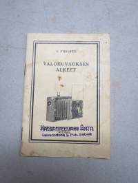 Valokuvauksen alkeet