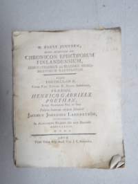 M. Pauli Juusten - Chronicon Episcoporum Finlandensium... Henrico Gabriele Porthan... Jacobus Johannes Lagerström -väitöskirja 1784