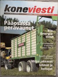 Koneviesti 2004 nr 7 - Pääosassa perävaunut, Bio-energia-sivut, Siirrettävien kuivurien paluu, osa 2, Suuret pihatot-tutkimus, Miten jaksavat lehmät ja hoitajat, ym.