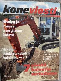 Koneviesti 2004 nr 13 - Nisulan ja Ponssen energiapuu-kourat, Sikalan ruokintakyselyn tulokset, osa 1, Kokeilussa JD 5820 Ominaisuuksia kompaktissa paketissa, ym.