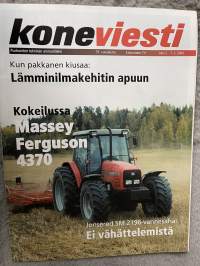 Koneviesti 2003 nr 2 - Kun pakkanen kiusaa: Lämminilmakehitin apuun, Kokeilussa Massey Ferguson 4370, Jonsered SM 2196 - Vannesaha: Ei vähättelemistä, ym.