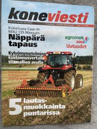 Koneviesti 2005 nr 2 - Kokeilussa Case IH MXU 135 Maxxum Näppärä tapaus, Agromek 2005 uutuudet, Kylvömenetelmien kustannusvertailu tilamallien avulla, ym.