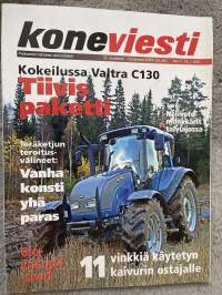 Koneviesti 2005 nr 3 - Kokeilussa Valtra C130 Tiivis paketti, Neliveto mönkkärit talviajossa, Teräketjun teroitus-välineet: Vanha konsti yhä paras, ym.