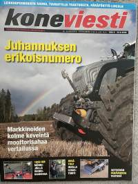 Koneviesti 2009 nr 9 - Juhannuksen erikoisnumero, Markkinoiden kolme keveintä moottorisahaa vertailussa, Kesä tuli! Huolla ilmastointi, ym.