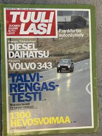 Tuulilasi 1983 nr 10 - Frankfurtin autonäyttely, Koeajo: Pikkuruinen Diesel Daihatsu, käytetty Volvo 343, Talvirengas-testi, 1300 hevosvoimaa metanolilla, ym.