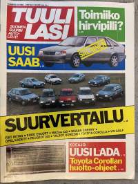 Tuulilasi 1983 nr 11 - Toimiiko hirvipilli?, Uusi Saab, Suurvertailu, Koeajo: Uusi Lada, Toyota Corollan huolto-ohjeet, ym.