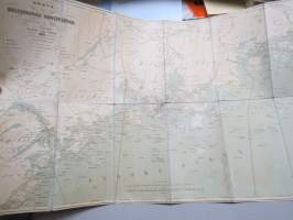 Karta öfver Helsingfors omgifningar utarbetad år 1885 af I.J. Inberg - Tillökt och rättad 1891 -kartta - Helsinki ja ympäristö
