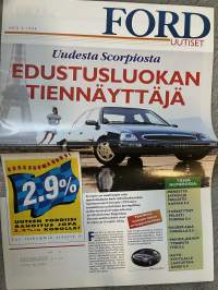 Ford Uutiset 1994 nr 4 -asiakaslehti / customer magazine