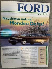 Ford Uutiset 1996 nr 1 -asiakaslehti / customer magazine