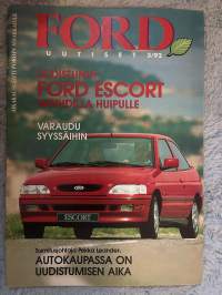 Ford Uutiset 1992 nr 3 -asiakaslehti / customer magazine