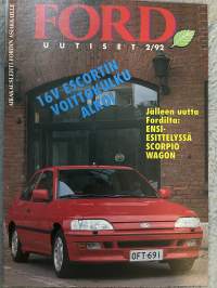 Ford Uutiset 1992 nr 2 -asiakaslehti / customer magazine