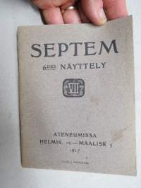 Septem - 6tte utställning i Ateneum 1917 -taitelijaryhmä 